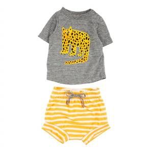 NEW MIKI MIETTE toddler girl cheetah top & short set in multi